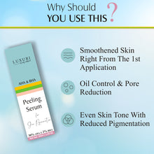 Load image into Gallery viewer, skin peeling serum, rejuvenates skin, acne serum, acne control cream,  remove scars, pits removal cream, serum for acne,  anti wrinkles, anti aging, fine lines control, skin, skincare, zenvista, organics products, skin lightening, pores tightening, clear blemishes, dark spots removal cream