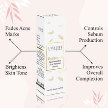 Load image into Gallery viewer, dermanill serum , spot serum , best spot removing serum .best scar removinmg serum inindia , scar removal serum , anti spot reduction serum , scar treatment , serum to treat scar , serum to treat spot & scars , anti scars serum