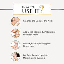 Load image into Gallery viewer, neck double chin firming serum, chin tightening serum, jaw line firming, anti wrinkles, anti aging, fine lines control, skin, skincare, zenvista, organics products, skin lightening, pores tightening, clear blemishes