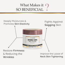 Load image into Gallery viewer, neck double chin firming serum, chin tightening serum, jaw line firming, anti wrinkles, anti aging, fine lines control, skin, skincare, zenvista, organics products, skin lightening, pores tightening, clear blemishes