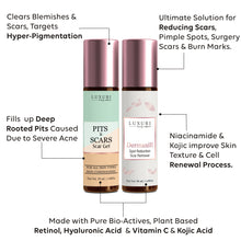 Load image into Gallery viewer, pits scar gel , collagen boosting serum for pitted scars , best serum for pitted scars , pitted scars treatment acne pits , pits & scars removal , best hyperpigmentation cream for dark skin , best serum for acne scars & dark spots , dermatologists curated skin products in india , dermatologists recommended skin care routine for acne , cream for acne holes pits & scars removal