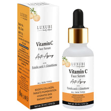 Load image into Gallery viewer, vitamin c serum , face serum , skin care serum , acne care serum , scars free serum , anti aging serum , glutathione serum , hyaluronic serum , collagen serum , skin hydration serum , skin glowing serum , skin whitening serum , anti aging serum , wrinkles free serum , pits free serum , all skin type serum .