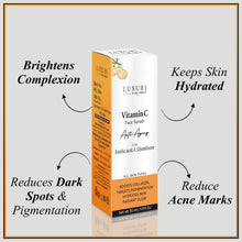 Load image into Gallery viewer, vitamin c serum , face serum , skin care serum , acne care serum , scars free serum , anti aging serum , glutathione serum , hyaluronic serum , collagen serum , skin hydration serum , skin glowing serum , skin whitening serum , anti aging serum , wrinkles free serum , pits free serum , all skin type serum .