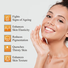 Load image into Gallery viewer, vitamin c serum , face serum , skin care serum , acne care serum , scars free serum , anti aging serum , glutathione serum , hyaluronic serum , collagen serum , skin hydration serum , skin glowing serum , skin whitening serum , anti aging serum , wrinkles free serum , pits free serum , all skin type serum .
