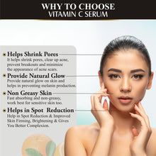 Load image into Gallery viewer, vitamin c serum , face serum , skin care serum , acne care serum , scars free serum , anti aging serum , glutathione serum , hyaluronic serum , collagen serum , skin hydration serum , skin glowing serum , skin whitening serum , anti aging serum , wrinkles free serum , pits free serum , all skin type serum .