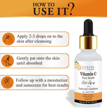 Load image into Gallery viewer, vitamin c serum , face serum , skin care serum , acne care serum , scars free serum , anti aging serum , glutathione serum , hyaluronic serum , collagen serum , skin hydration serum , skin glowing serum , skin whitening serum , anti aging serum , wrinkles free serum , pits free serum , all skin type serum .