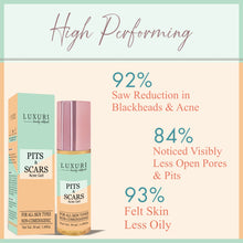 Load image into Gallery viewer, pits & scar gel, skin peeling serum, rejuvenates skin, acne serum, acne control cream,  remove scars, pits removal cream, serum for acne,  anti wrinkles, anti aging, fine lines control, skin, skincare, zenvista, organics products, skin lightening, pores tightening, clear blemishes, dark spots removal cream