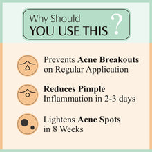 Load image into Gallery viewer, pits & scar gel, skin peeling serum, rejuvenates skin, acne serum, acne control cream,  remove scars, pits removal cream, serum for acne,  anti wrinkles, anti aging, fine lines control, skin, skincare, zenvista, organics products, skin lightening, pores tightening, clear blemishes, dark spots removal cream