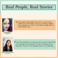 Load image into Gallery viewer, pits & scar gel, skin peeling serum, rejuvenates skin, acne serum, acne control cream,  remove scars, pits removal cream, serum for acne,  anti wrinkles, anti aging, fine lines control, skin, skincare, zenvista, organics products, skin lightening, pores tightening, clear blemishes, dark spots removal cream