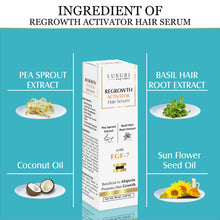 Load image into Gallery viewer, zenvista,  organic skincare, skin, luxuri, hair growth, hair care, hair serum, boost hair growth, hair fall, hair, anti hair fall serum, regrowth serum, shampoo for alopecia, repair damage hair, long hair care