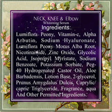 Load image into Gallery viewer, luxuri skin science Neck knee elbow whitening serum and cream for all neck knee elbow whitening and lightening serum and cream skin blemish remover skin firming serum knee whitening cream