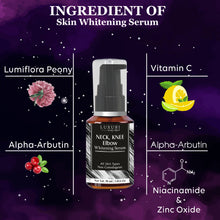 Load image into Gallery viewer, luxuri skin science Neck knee elbow whitening serum and cream for all neck knee elbow whitening and lightening serum and cream skin blemish remover skin firming serum knee whitening cream