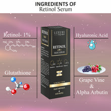 Load image into Gallery viewer, luxuri skin science retinol serum retinol night serum retinol night cream retinol serum for neck retinol cream rertinol serum for anti-aging retinol serum anti-ageing retinol serum anti-ag (4)