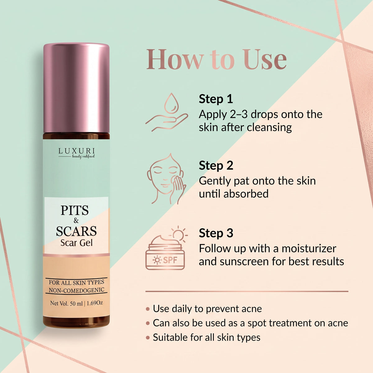 Advanced Scar Treatment - Pits & Scar Gel for Scars and Pores