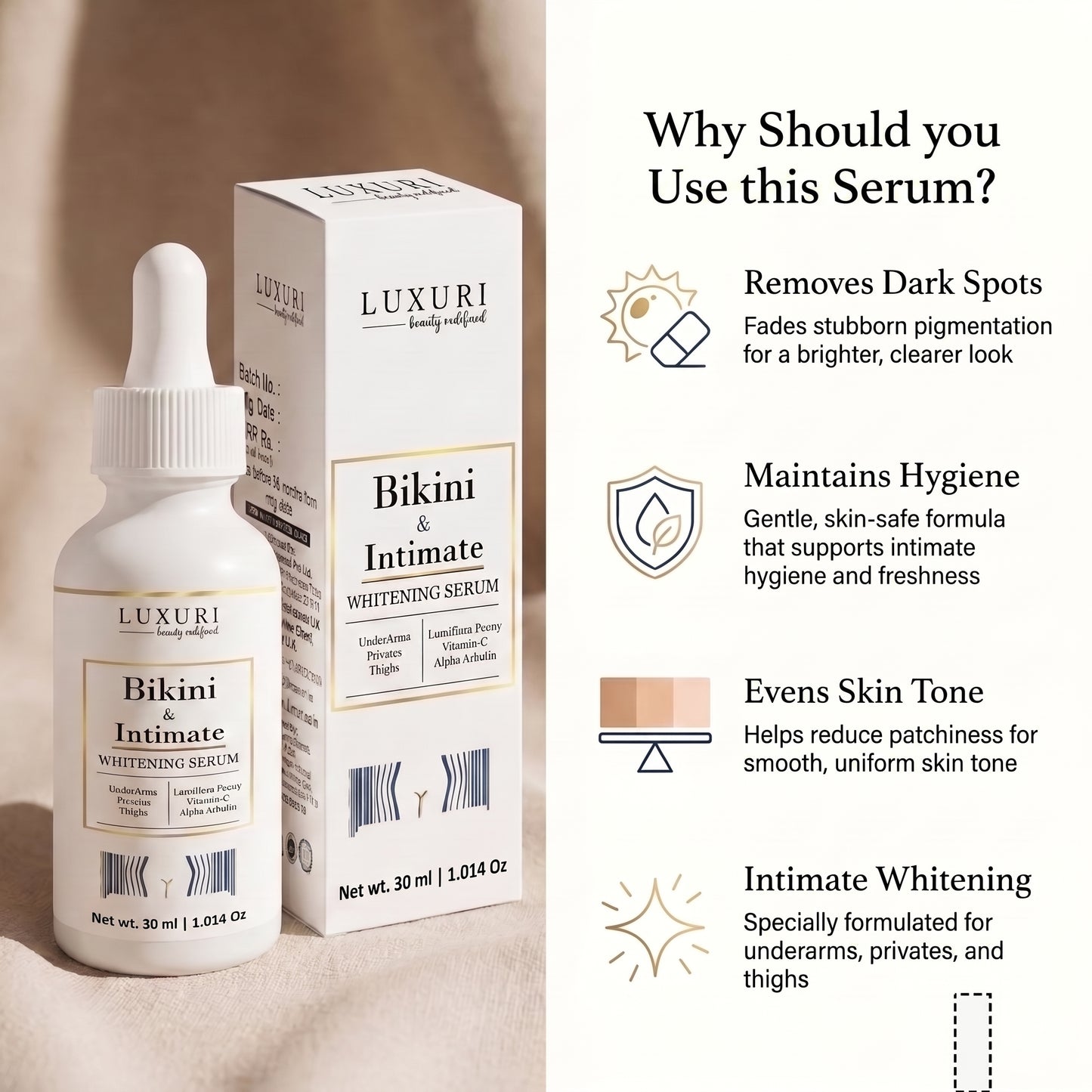 Intimate Whitening & Brightening Serum - 30ml