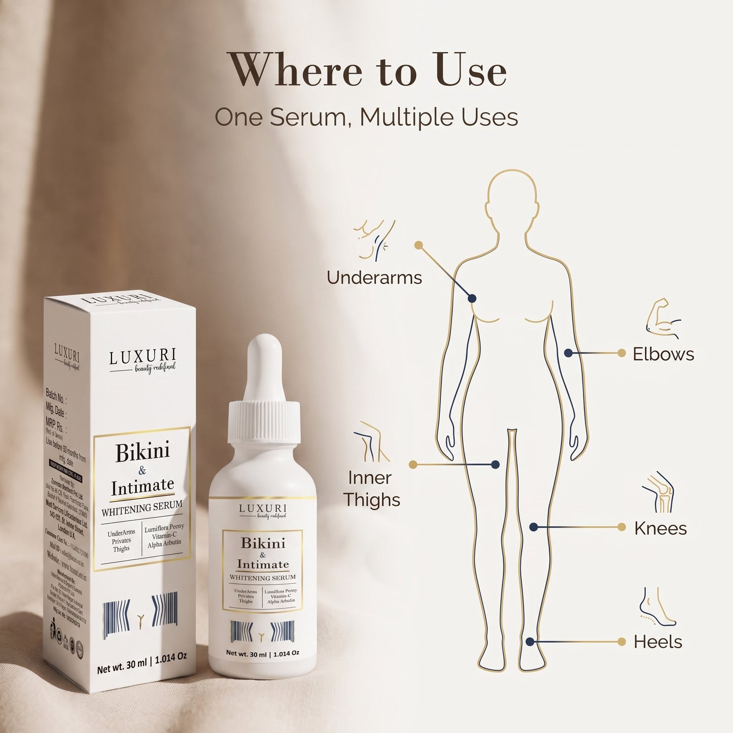 Intimate Whitening & Brightening Serum - 30ml