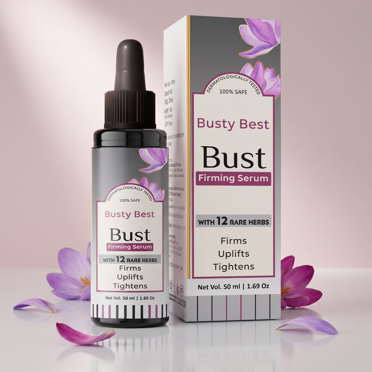 Busty Best - Bust Firming Serum | 50ml - Firms, Uplifts and Tightens.