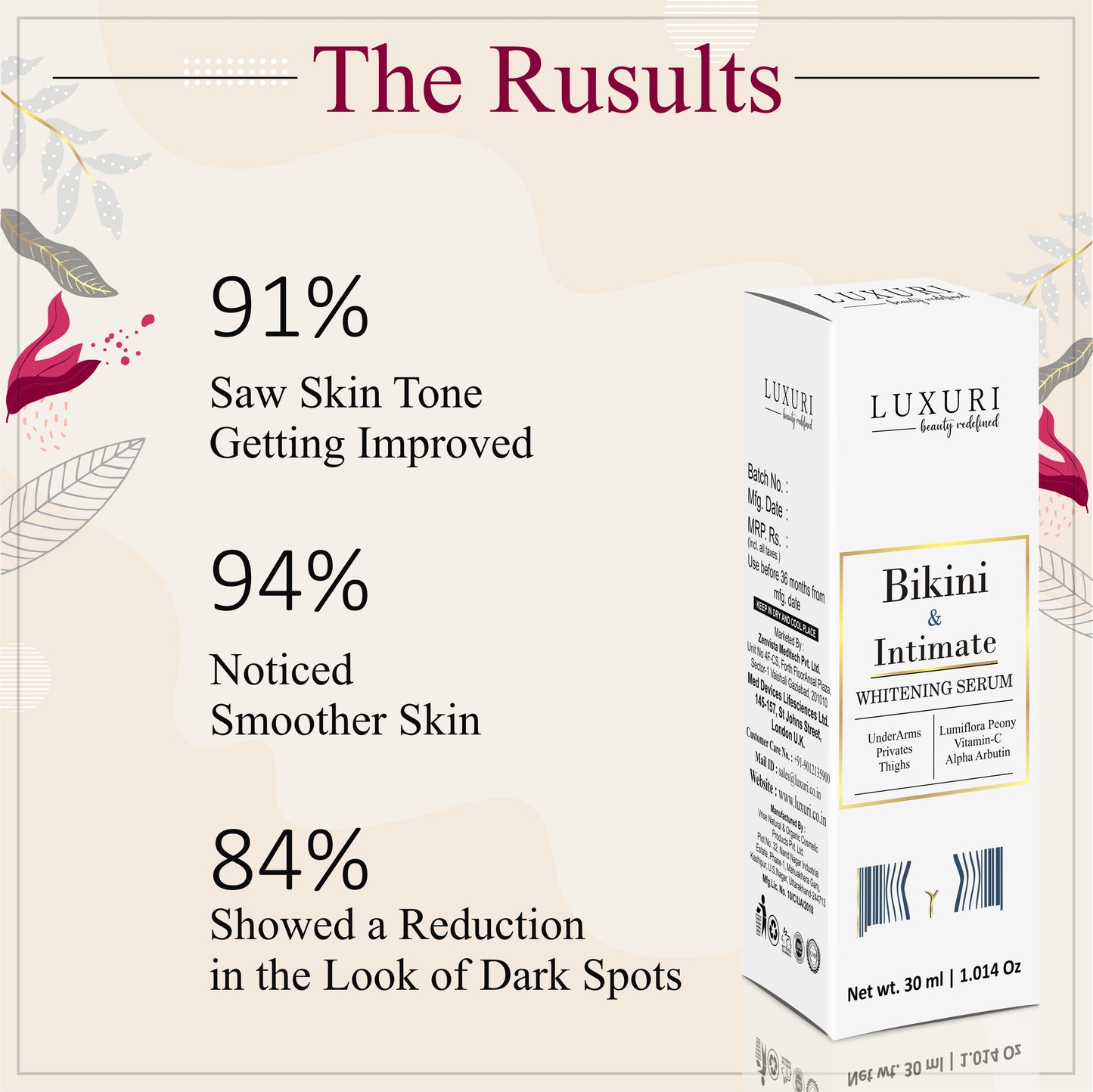 Intimate Whitening Serum, Brightening Serum For Underarms, Bikini Whitening Serum, Dark Patches, Black Spots, Dull Skin, Dead Skin, Whitening Serum For Intimate Area, Intimate Brightening Serum
