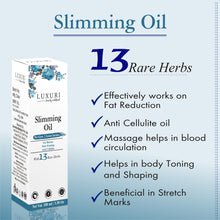 Load image into Gallery viewer, slimmimg oil , luxuri slimmimg oil , natural extract ingredients slimming oil , oil for extra fat , fat burner slimming oil , oil for skin firming , anti cellulite oil , premium slimming oil , fatremover oil , natural herb oil , natural herb slimming oil, body care oil , belly fat burner il , oil for belly fat , oil to loose fat .
